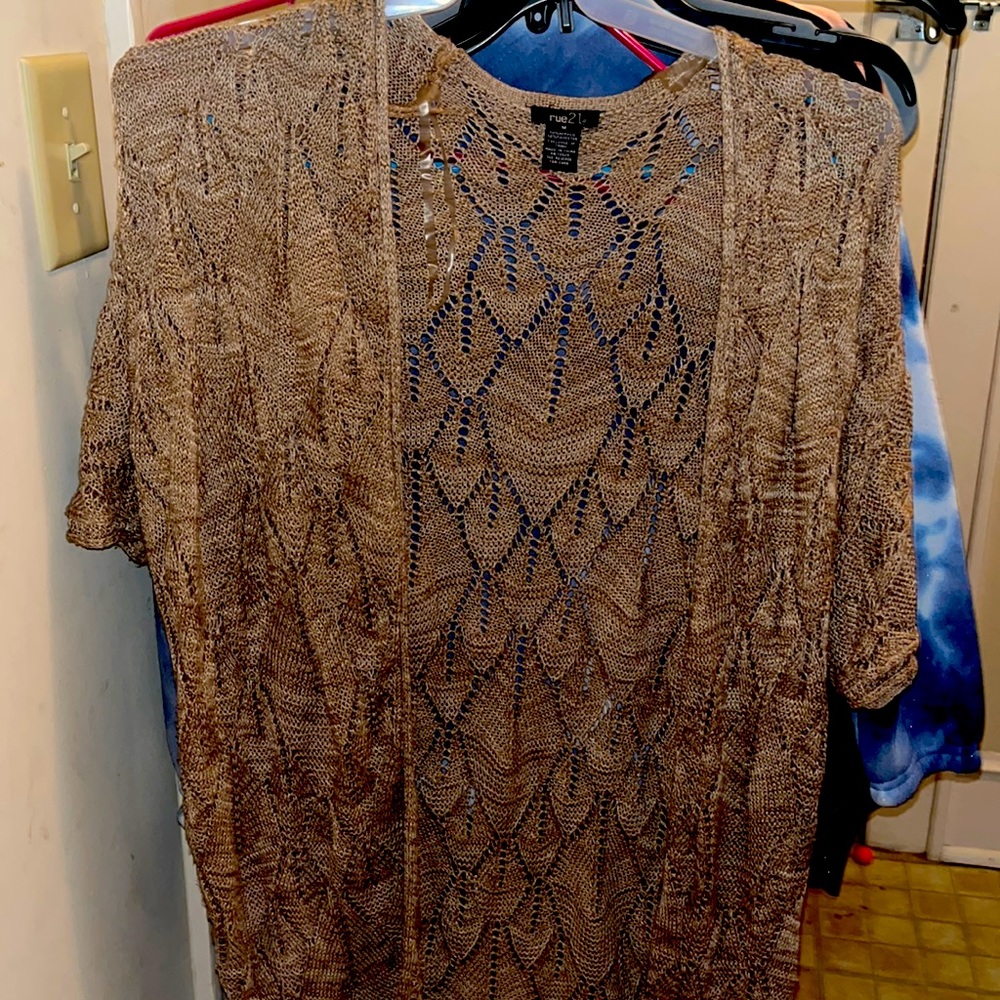 cute medium size brown crochet